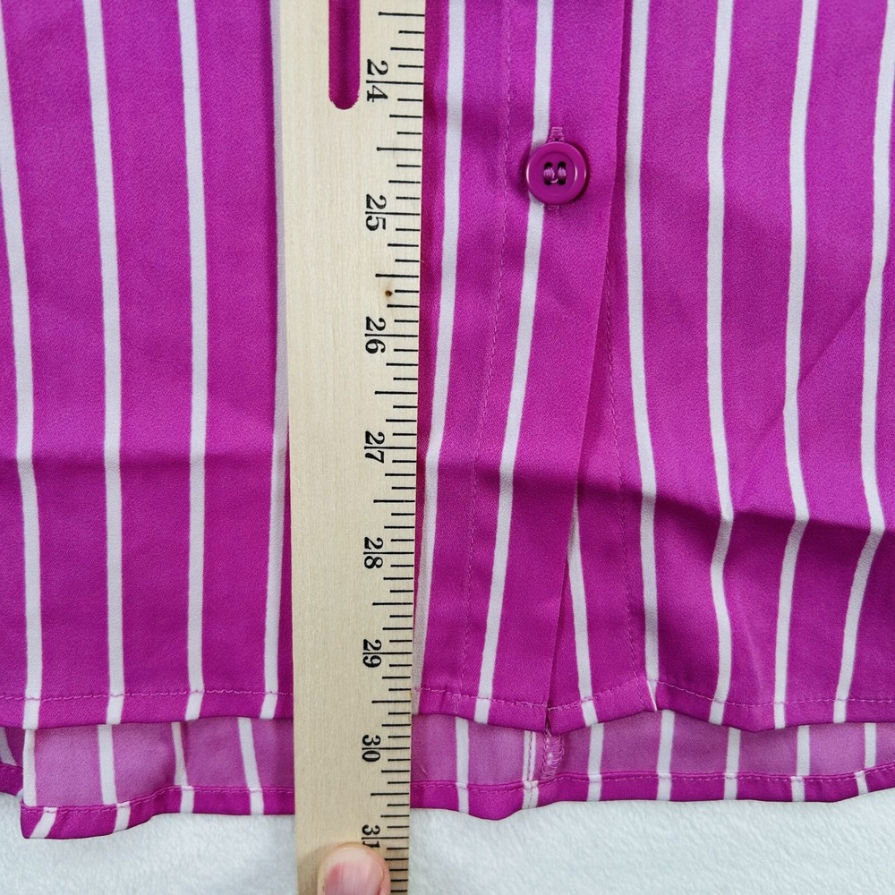 Bob Mackie Shirt Womens Extra Large Pink Button Up Western Cowboy Ladies NEW! - Picture 6 of 16